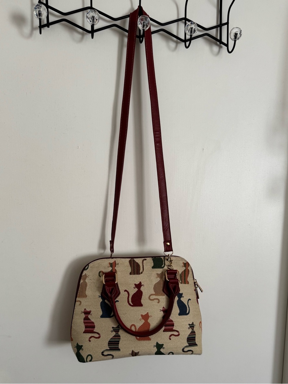Signare Cat Print Handbag/Crossbody